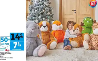 Peluche animal géante