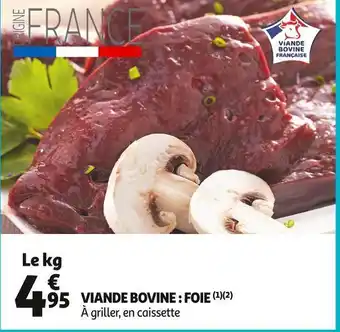 Auchan Supermarché Viande bovine : foie offre
