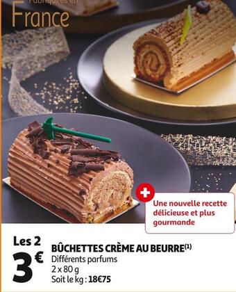 Auchan Supermarché Bûchettes crème au beurre offre