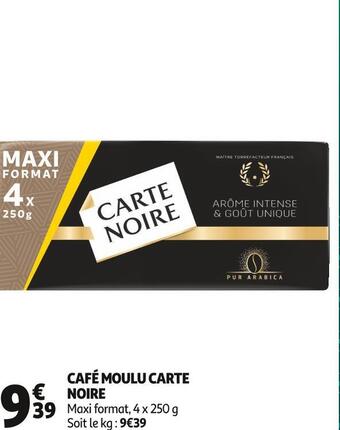Auchan Supermarché Carte noire café moulu offre