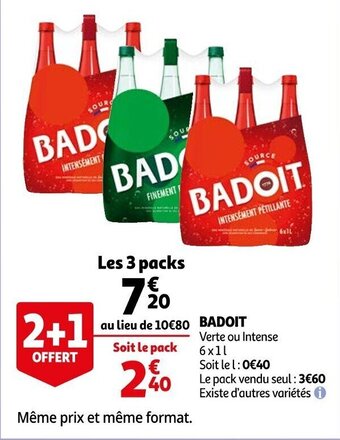 Auchan Badoit offre