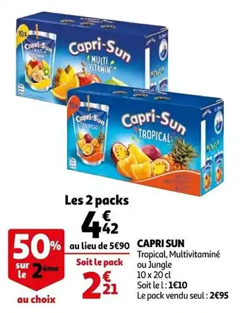 Auchan Capri sun offre