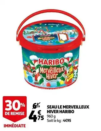 Auchan Seau le merveilleux hiver HARIBO offre