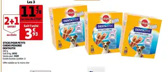 Auchan Sticks Pour Petits Chien Pedigree Dentastix offre