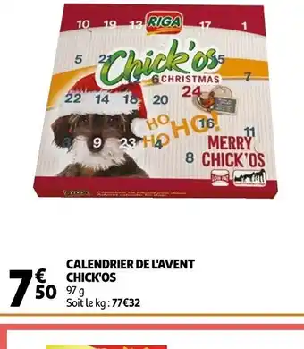 Auchan Calendrier de l'Avent Chick'Os offre