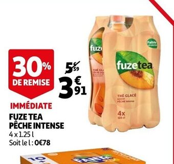 Auchan Fuze Tea Peche Intense offre