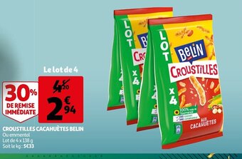 Auchan Croustilles Cacahuetes Belin offre