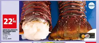 Auchan Queues de Langouste Des Caraibes Crues Congelees offre
