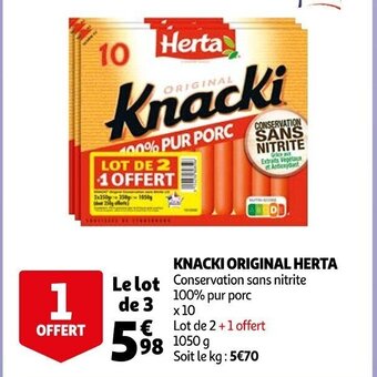 Auchan Knacki Original Herta offre