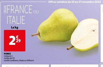 Auchan Poires offre