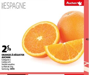 Auchan Oranges a Deguster Auchan offre