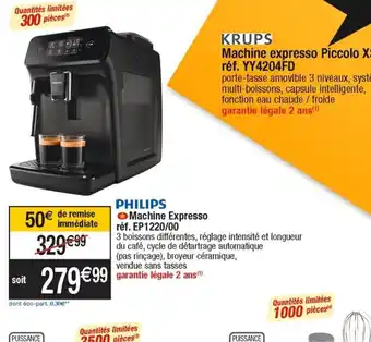 Cora x Carrefour Philips Machine Expresso offre