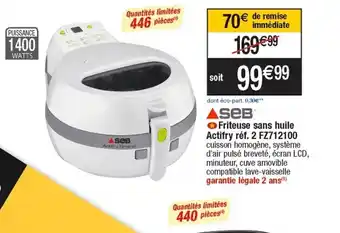 Cora x Carrefour Friteuse Sans Huile Actifry offre