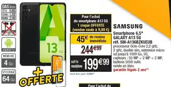 Cora x Carrefour Samsung Smartphone 6,5 Galaxy A13 5G offre