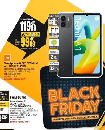 Cora x Carrefour Smartphone 6,52 Redmi A1 offre