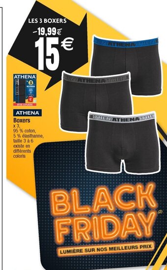 Cora x Carrefour Athena Boxers offre