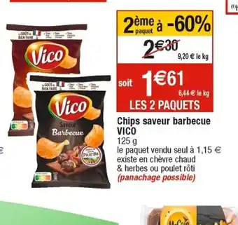 Cora x Carrefour Chips Saveur Barbecue Vico offre