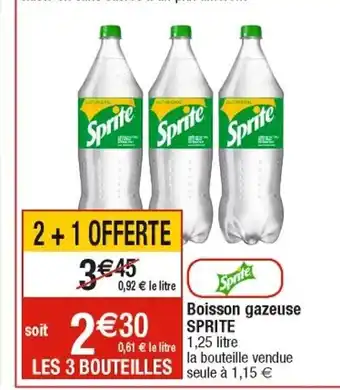 Cora Boisson Gazeuse Sprite offre