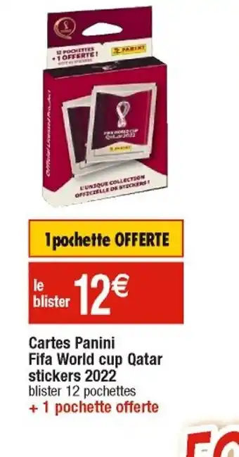 Cora x Carrefour Cartes Panini Fifa World Cup Qatar Stickers 2022 offre