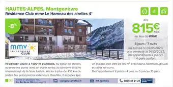 Résidence club mmv le hameau des airelles 4*