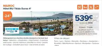 Maroc - hĂŽtel riu tikida dunas 4*