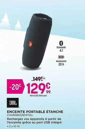 Enceinte portable étanche jbl