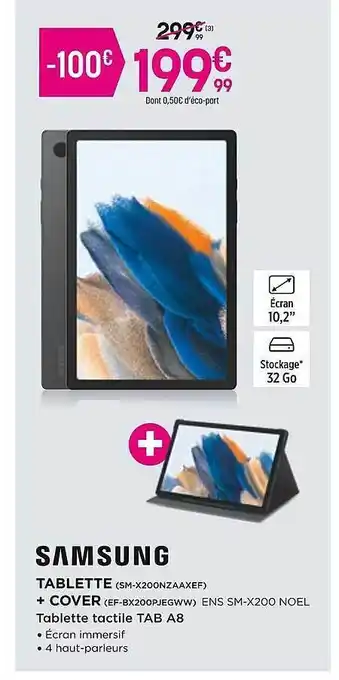 Pulsat Tablette + cover samsung offre