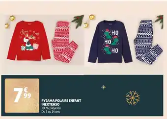 Auchan Pyjama Polaire Enfant Inextenso offre