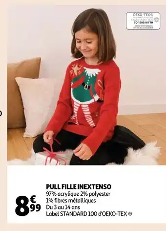 Auchan Pull Fille Inextenso offre