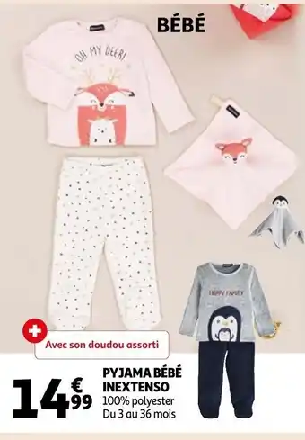Auchan Pyjama Bebe Inextenso offre