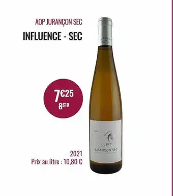Nicolas Aop jurançon sec influence - sec offre