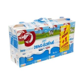 Auchan Lait demi-écrémé auchan offre
