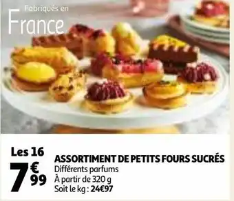 Auchan Assortiment de petits fours sucrés les 16 offre