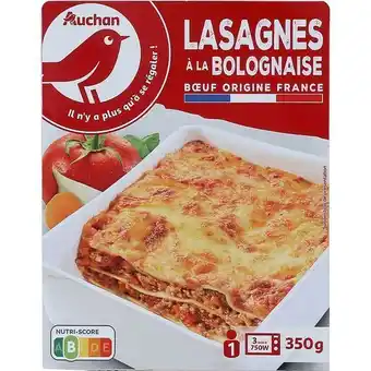 Auchan Lasagnes à la bolognaise auchan offre