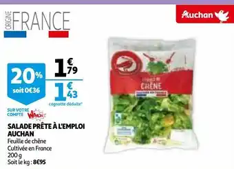 Auchan Salade prète à l'emploi auchan offre