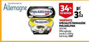 Spécialité fromagère philadelphia