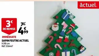 Auchan Sapin feutre actuel offre