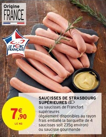 Saucisses de strasbourg supérieures