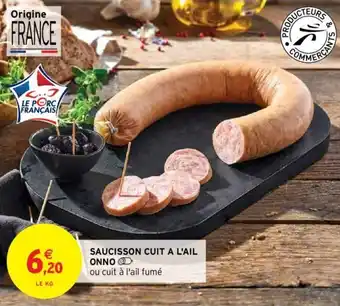 Saucisson cuit a l'ail onno