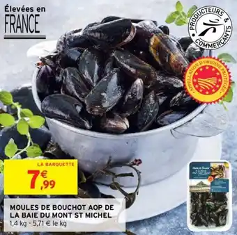 Intermarché Moules de bouchot aop de la baie du mont st michel offre