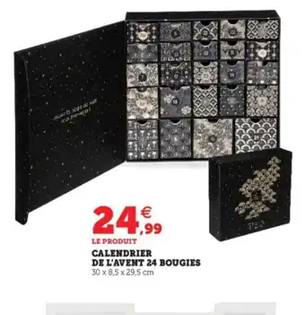 Hyper U Calender De L'Avent 24 Bougies offre