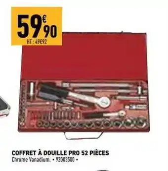 Brico Cash Coffret à douille pro 52 pièces offre