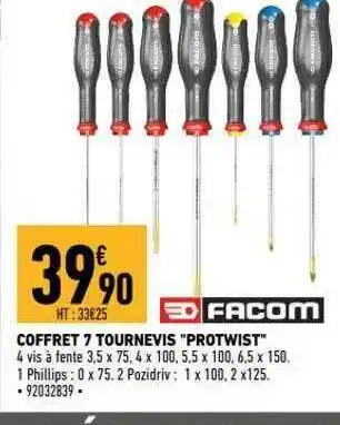 Brico Cash Coffret 7 tournevis offre