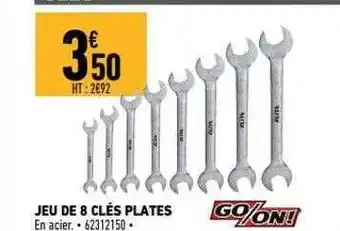Brico Cash Jeu de 8 clés plates go-on! offre