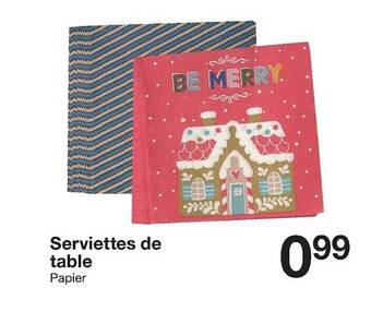 Zeeman Serviettes de table offre