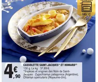 E.Leclerc Cassolette Saint-Jacques Et Homard offre