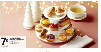 16 Mini-Gateaux Lunch Classique