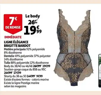 Auchan Ligne élégance Brigitte Bardot offre