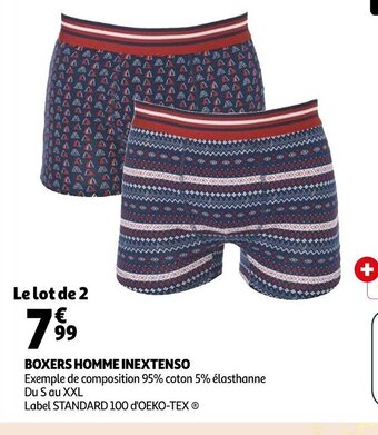 Auchan Boxers Homme Inextenso offre