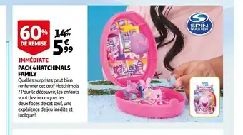 Promo Pack 4 Hatchimals Family chez Auchan